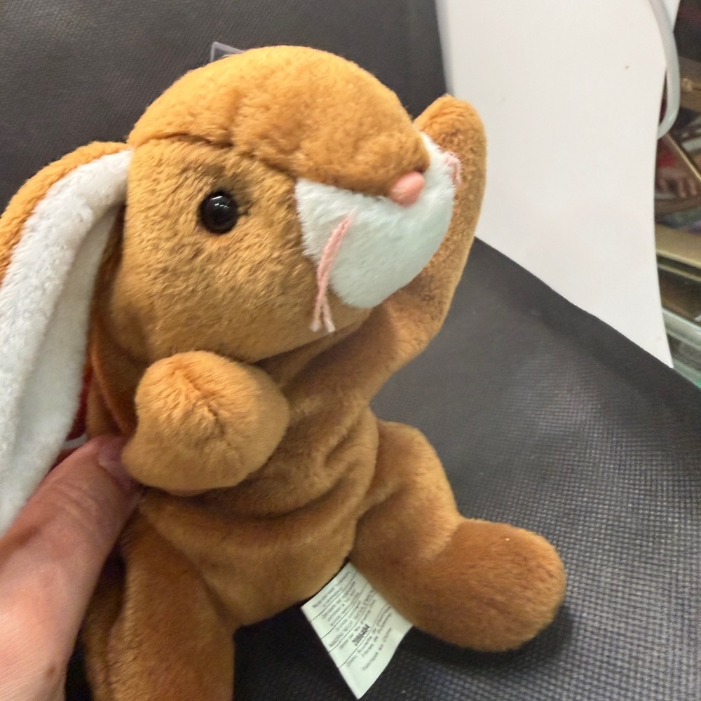 Ty Beanie Baby Ears the Bunny 1995 Vintage Plush w/ Tag